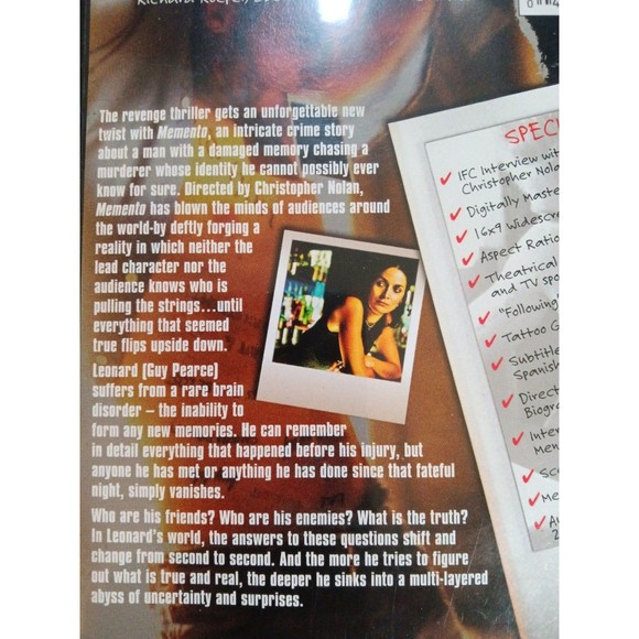 Momento DVD - Picture 3 of 3